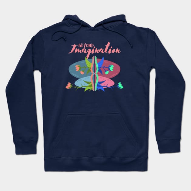 Beyond Imagination on Books Hoodie by MhyrArt